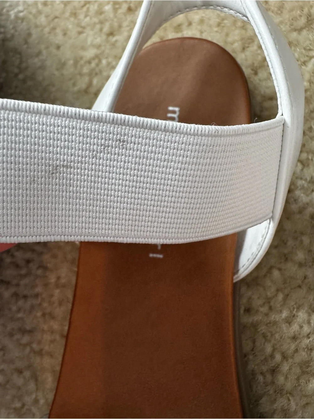 Madden Girl White Rhinestone Strap Sandals